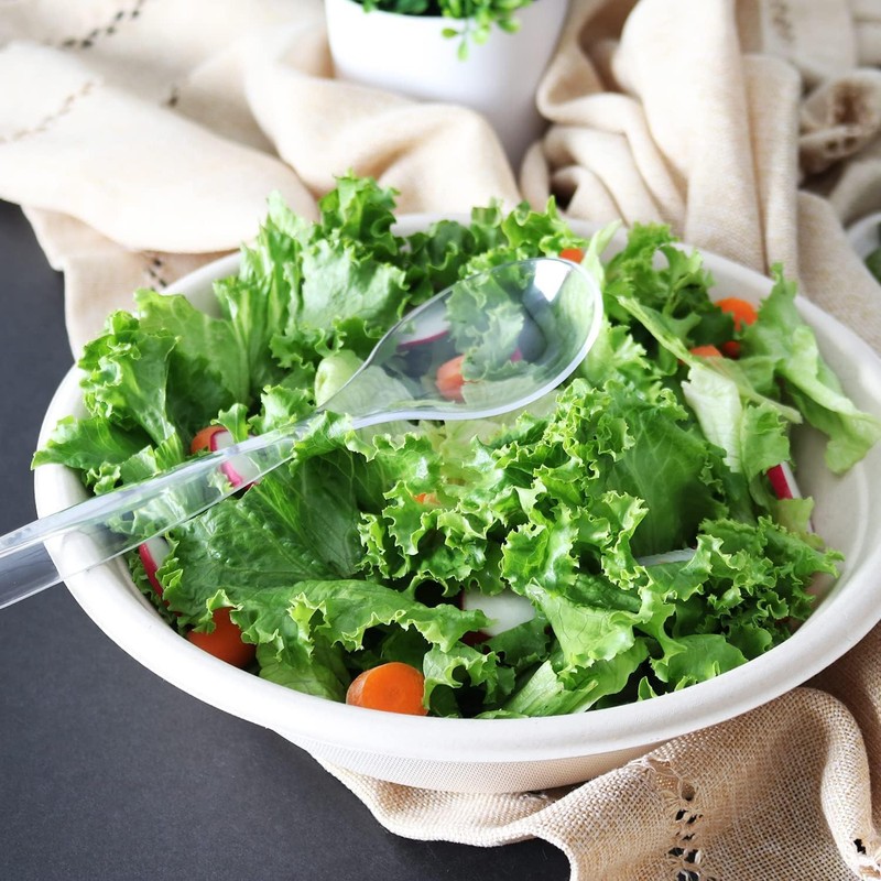 Set of 8 - 10 Clear Plastic Serving Spoons For