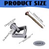 Vordpe 100 Plasterboard Dowels and Screws Set, Drywall Dowels, Cavity