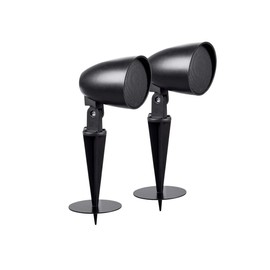 Monoprice Outdoor 2.5-inch Satellite Garden Speaker (Pair) - Sycamore Series