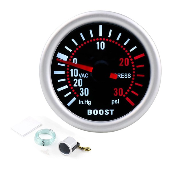 CGEAMDY 52MM 12V Turbo Boost Gauge Digital Pointer Auto Turbo