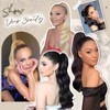 FESHFEN Ponytail Extensions Clip, 50 cm Hair Extensions Braid Long