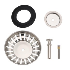 LT Easiyl 82mm Sink Strainer Stainless Steel Height Adjustable Strainer Basket Sink Sink Strainer with Stopper Function Compatible with Blanco Sinks for Kitchen Sink