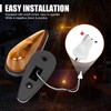 FSBCGT 5Pcs Amber Teardrop Cab Light 9LED Cab Marker Light