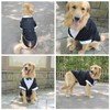 Lovelonglong Pet Costume Dog Suit Formal Tuxedo with Black Bow