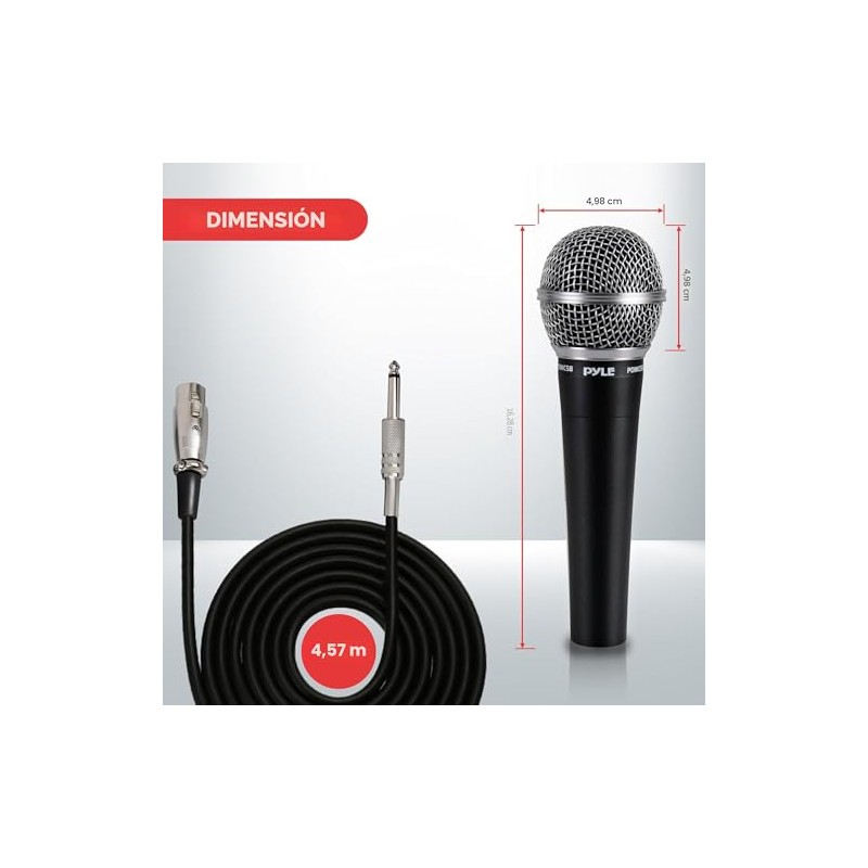 Pyle-Pro incluye cable XLR de 15 pies a conexión de