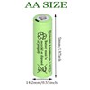 Yibatopow 16 Pack Rechargeable 1.2V NiMH AA Batteries 1000mAh High
