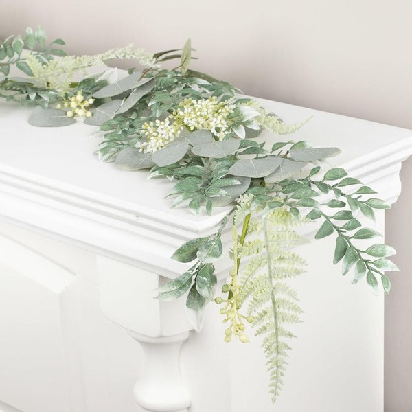 Factory Direct Craft Artificial Mixed Eucalyptus Berry Garland Year Round