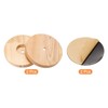 PATIKIL 150mm Wooden Lamp Base, 2 Pack Circular Solid Wooden