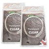 Twin pack fluorocarbon 50cm carp Leaders Quick Change swivels fused