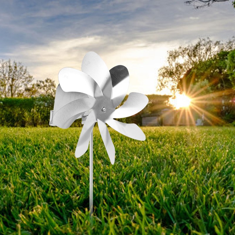 360 Degree Rotation Swivel Weathervane Stainless Steel Windmill Weather Vane