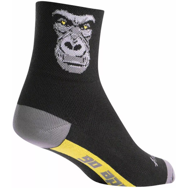 SockGuy Classic Silverback Socks - 3 inch, Black/Gray, Large/X-Large
