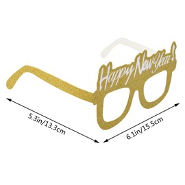 obmwang 24 Pieces Happy New Year Eyeglasses Fancy New Year Party Glasses for 2024 New Year's Eve Party Favors
