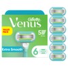 Gillette Venus Extra Smooth Womens Razor Blade Refills, 6 Count,