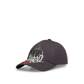 HUGO Men's Jude-PP Cap in Cotton Twill with Five Panels and Seasonal Artwork, Dark Grey23