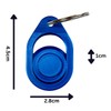 4x 3D Printed Fidget Clicker Slider Spinner Keyring Three Fidget
