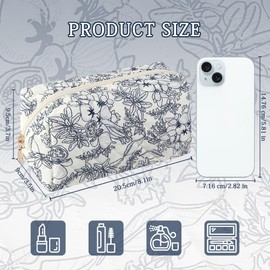 Iridsmole Small Makeup Bag, Cosmetic Bags for Women, Small Wash Bag, Travel Cosmetic Organizer with Zipper, Cute Makeup Pouch, Make up Bag for Women, Portable Travel Toiletry Bags