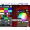 JHB Set 2PCS 6.5" Remote APP RGB Color LED Rings