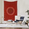 raajsee Indian Cotton Red Tapestry Mandala Wall Hangings, Boho Throw
