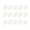 100Pcs Airplane Shaped Paper Clips Metal Lightweight Multipurpose Cute Shaped