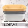 Mini square basket plastic storage basket white 30ea