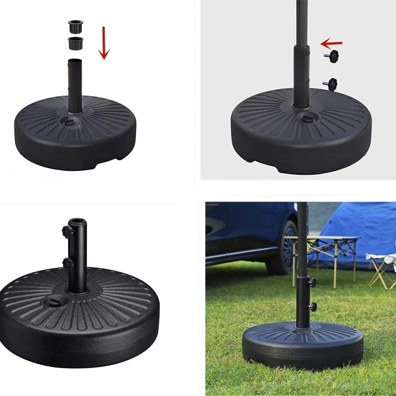 4 Pcs Patio Umbrella Parasol Base Stand Hole Ring Plug