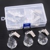 Keadic 10Pcs Cucurbit Christmas Tablecloth Weights Crystal Glass Teardrop Prisms