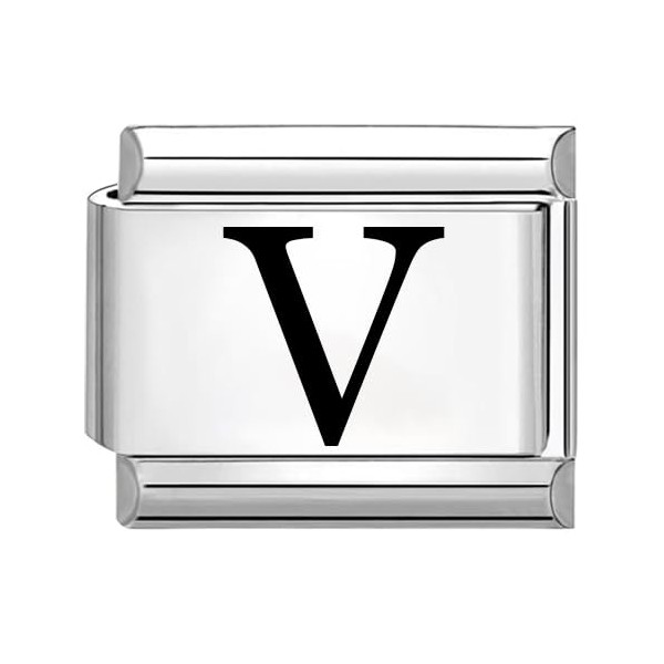 Quiges – 9 mm Laser Etched Italian Style Module Stainless