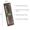 The Unemployed Philosophers Guild Trees Pencil Set - Box Wooden