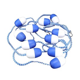 YUEWO 18’ Swimming Pool Safety Float Line Divider Rope Kits with 2 Pre-Assembled Stainless Hooks Pool Accessories for Inground Swimming Pool