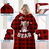 Warmstorey Mama Bear Hoodie Blanket For Women Wearable Blanket Hoodie