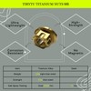 TIRYTU Titanium Flange Nut M8x1.25, Gold