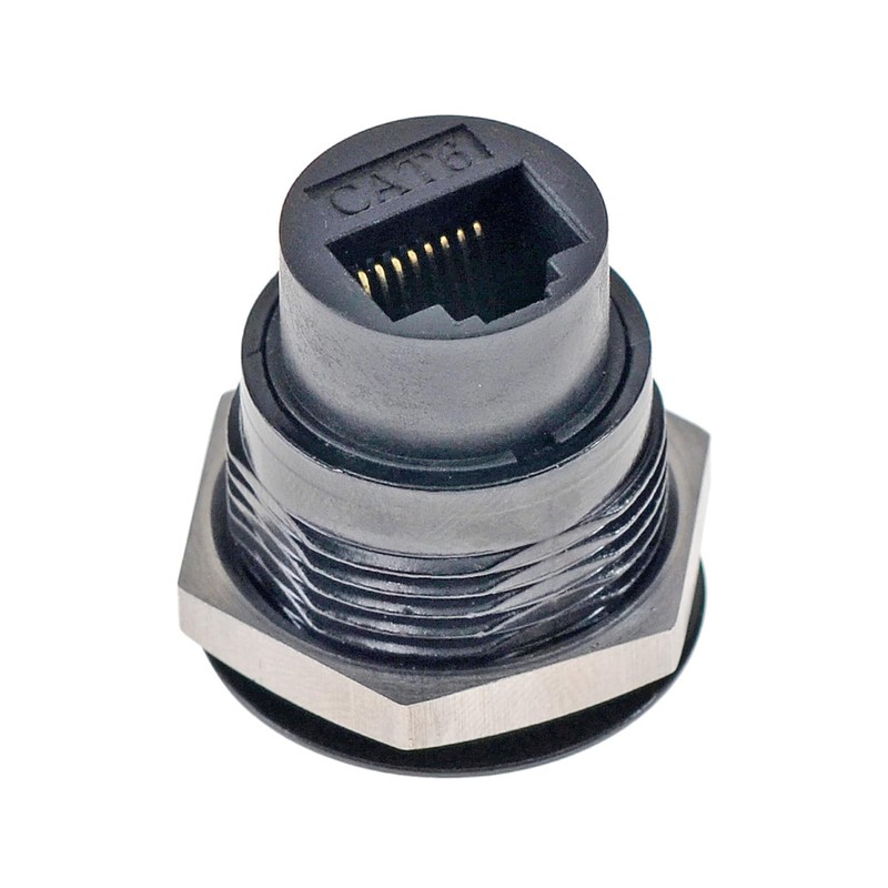 HangTon 2pack RJ45 Cat6 Panel Socket Coupler Ethernet Network Waterproof