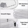 AKOLAFE 3 Pack Air Fryer Rack Square for Ninja, 8