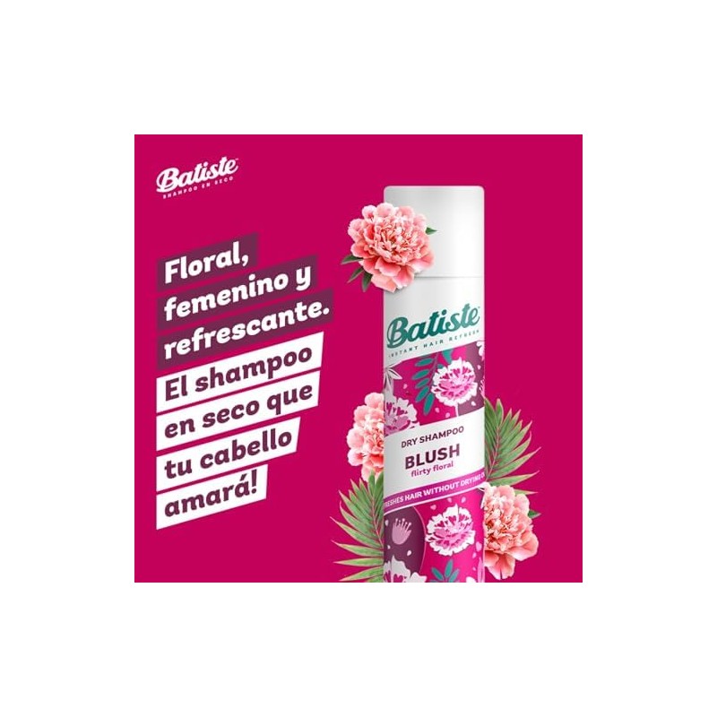 Batiste Shampoo en Seco Blush 200 ml. Refresca el Pelo