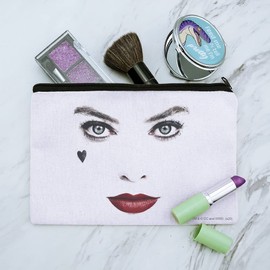GRAPHICS & MORE Birds of Prey Harley Quinn Red Lips Makeup Cosmetic Bag Organizer Pouch