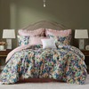 Madison Park Cal King Comforter Set Cotton, Microfiber Reverse, Floral
