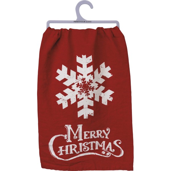 Primitives by Kathy Decorative Kitchen Towel - Merry Christmas Nordic