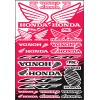 Factory Effex OEM Sticker Sheets Black Red White Honda CRF
