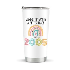 Stainless Steel Vacuum Insulated Tumbler - 20 oz, Perfect 20th Birthday Gift for Women