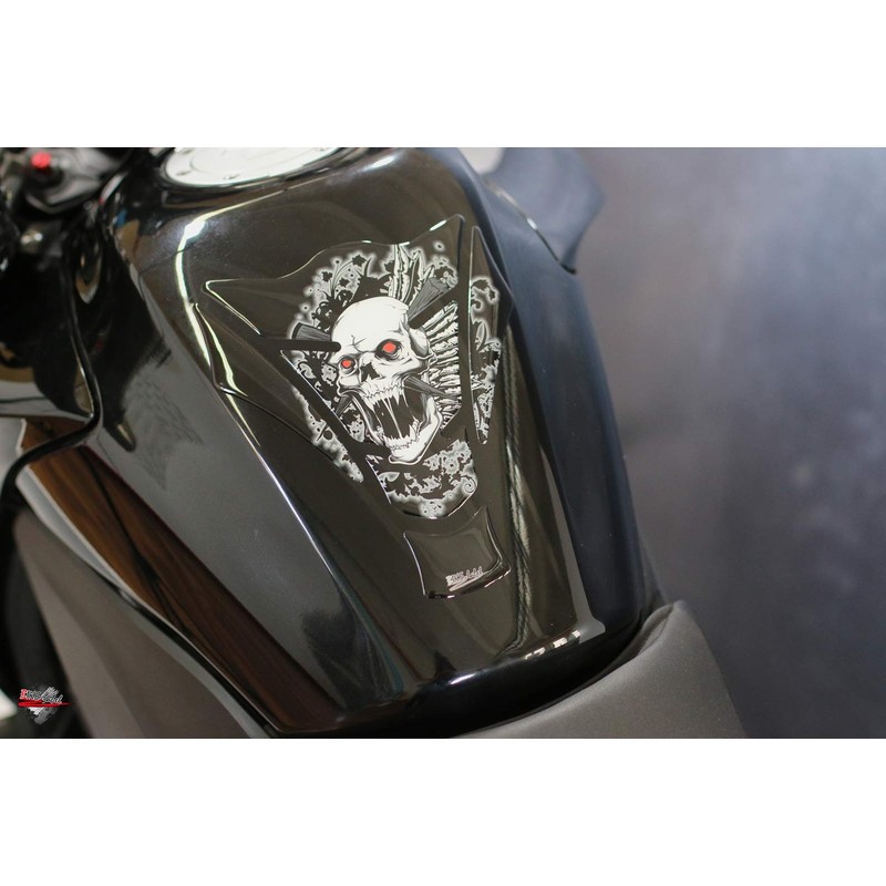 BIKE-label Tankpad Skull Red Eye Compatible with Kawasaki Z1000-500462VA