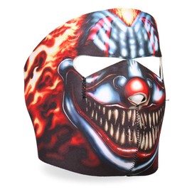 Hot Leathers Smoking Clown Neoprene Face Mask (Black)