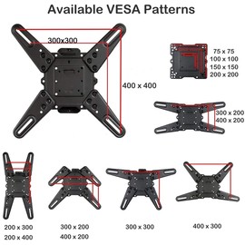VideoSecu ML531BE2 TV Wall Mount kit with Free Magnetic Stud Finder and HDMI Cable for Most 26-55 TV and New LED UHD TV up to 60 inch 400x400 Full Motion with 20 inch Articulating Arm WT8
