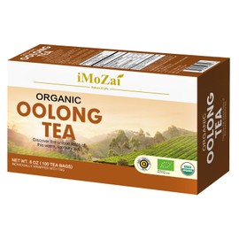 Imozai Organic Oolong Tea Bags 100 Count Individually Wrapped