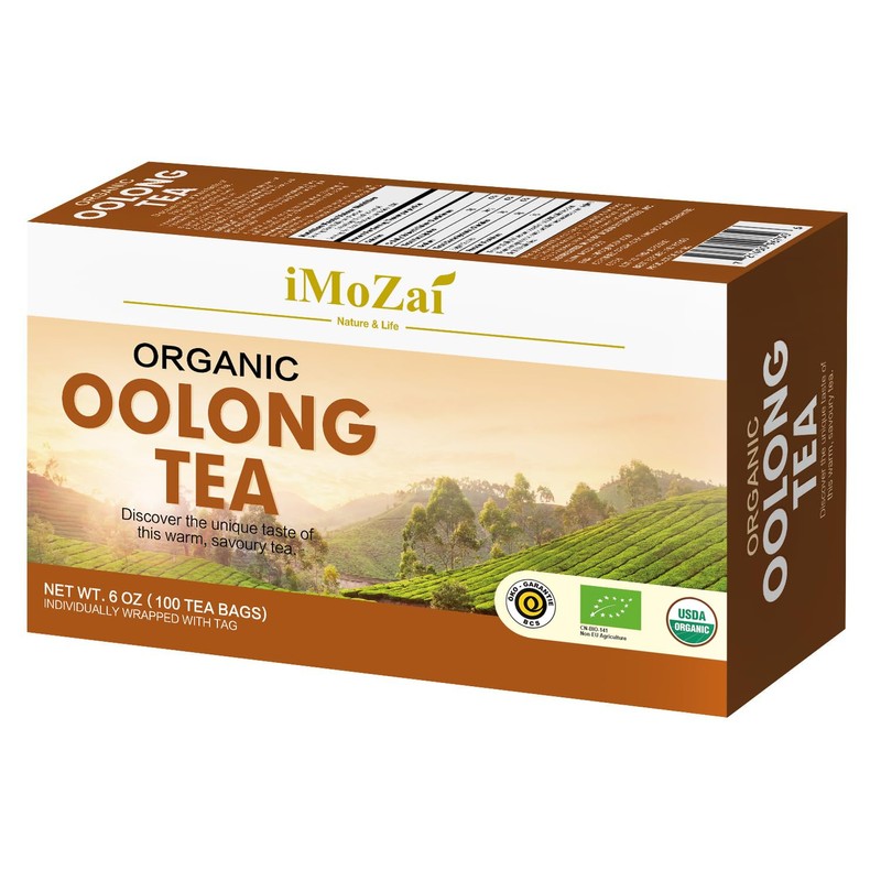 Imozai Organic Oolong Tea Bags 100 Count Individually Wrapped