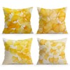 SEVENWELL Gold Leaves Cushion Covers 45cm x 45cm Set of