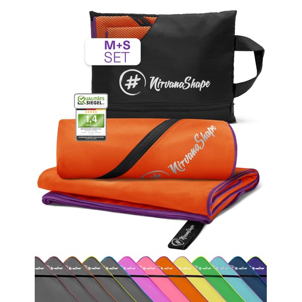 NirvanaShape Microfibre Hand Towel, Lightweight Compact Travel Towel, Beach Towel,