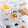 RIVTUN Transparent Garage Organizer Bins, 30PCS Wall Mounted Storage Small