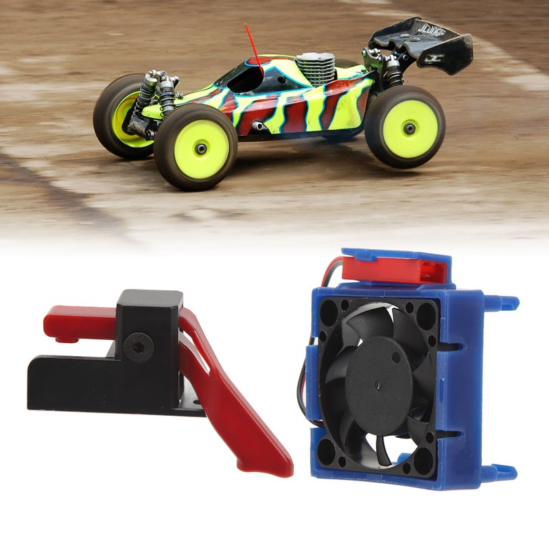ESC Cooling Fan ESC Reset Switch Set for Traxxas VXl