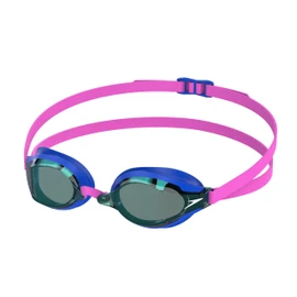 Speedo Unisex Adult Swim Goggles Speed Socket 2.0 - Cobalt Pop/Steel/Emerald Mirrored, One Size