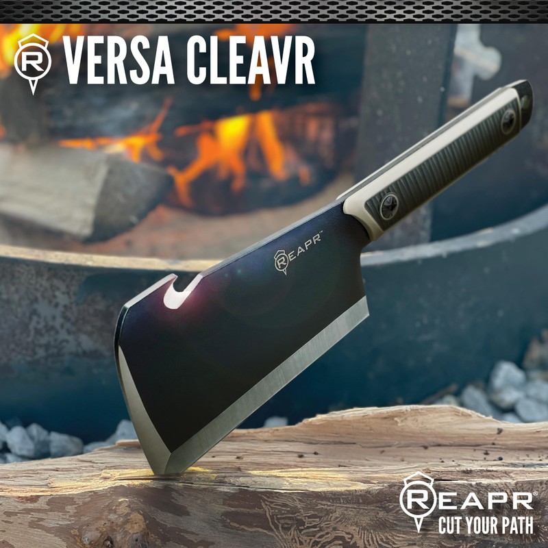 Reapr Versa Cleavr 5″ Fixed Blade Cleaver Knife with Sheath